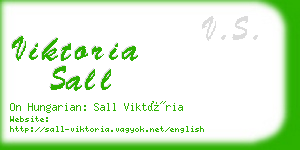 viktoria sall business card